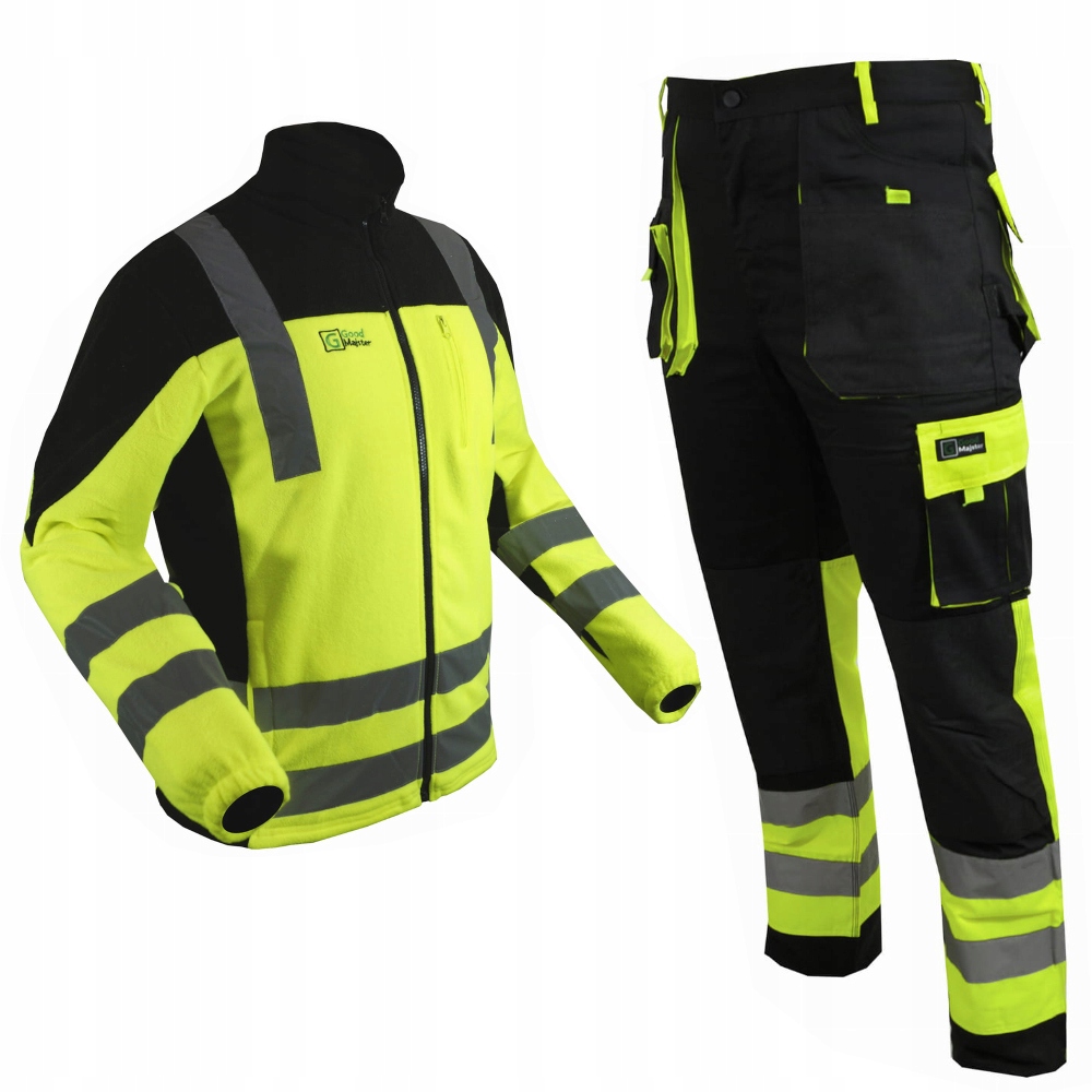 Pracovné nohavice GoodMajster ADMIRAL + RANGER HI-VIS, veľkosť L